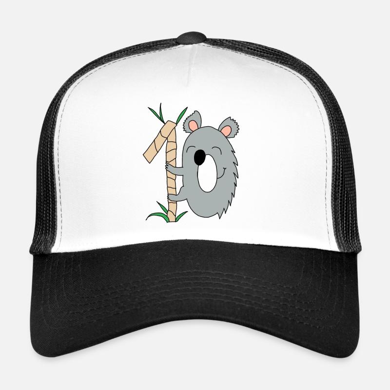 Koala 10 - Casquette trucker - blanc/noir
