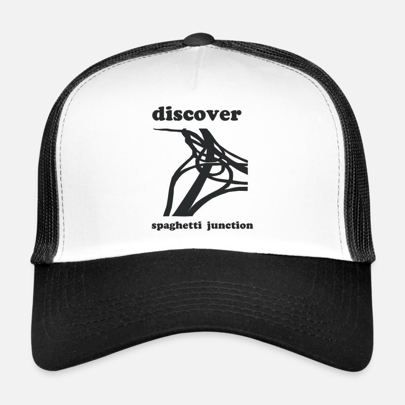 Spaghetti Junction - Trucker Cap - white/black