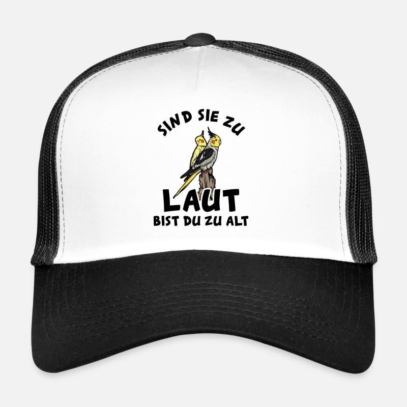 Nymphensittich - Trucker Cap - Weiß/Schwarz