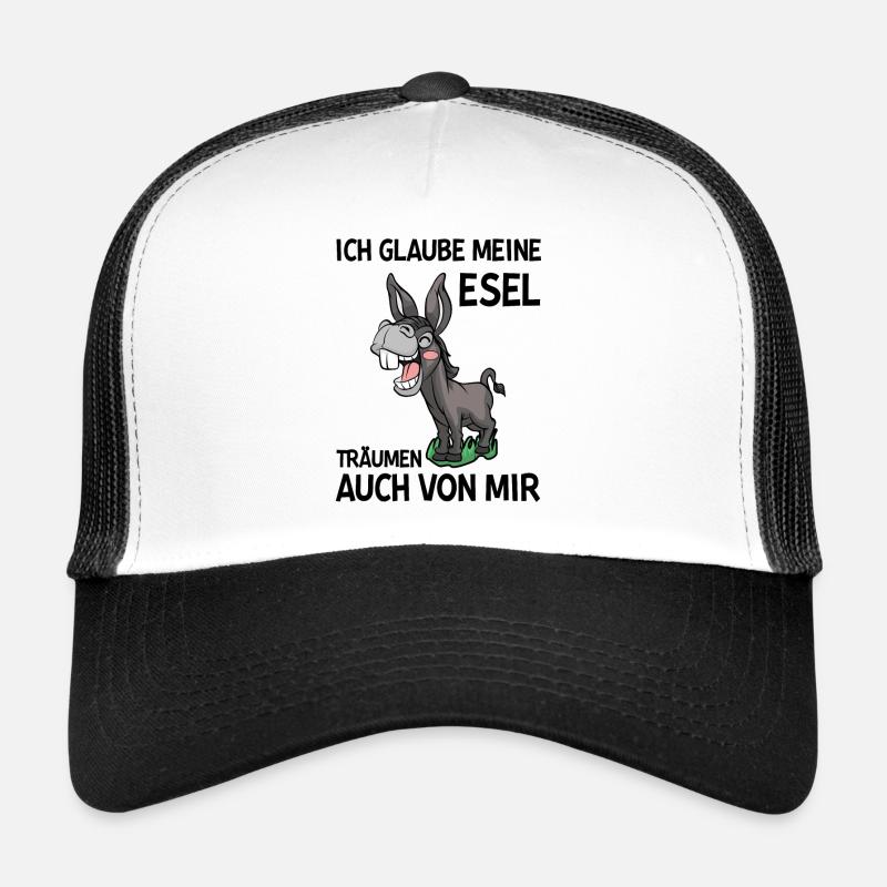 Bauer Esel - Trucker Cap - Weiß/Schwarz