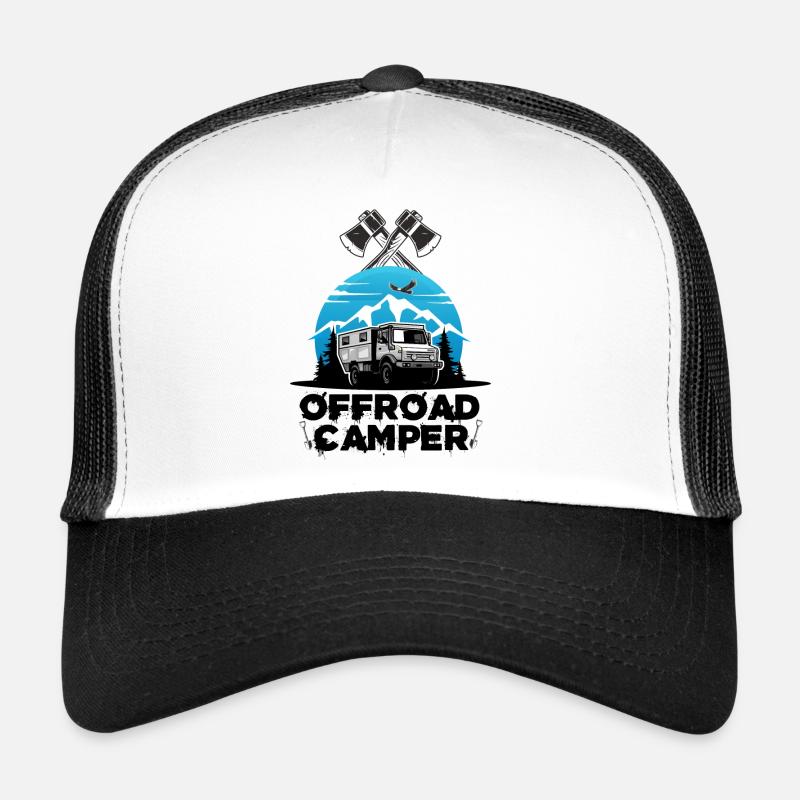 Camping camping tout-terrain Camping-car Camping-car WoMo Casquette trucker 