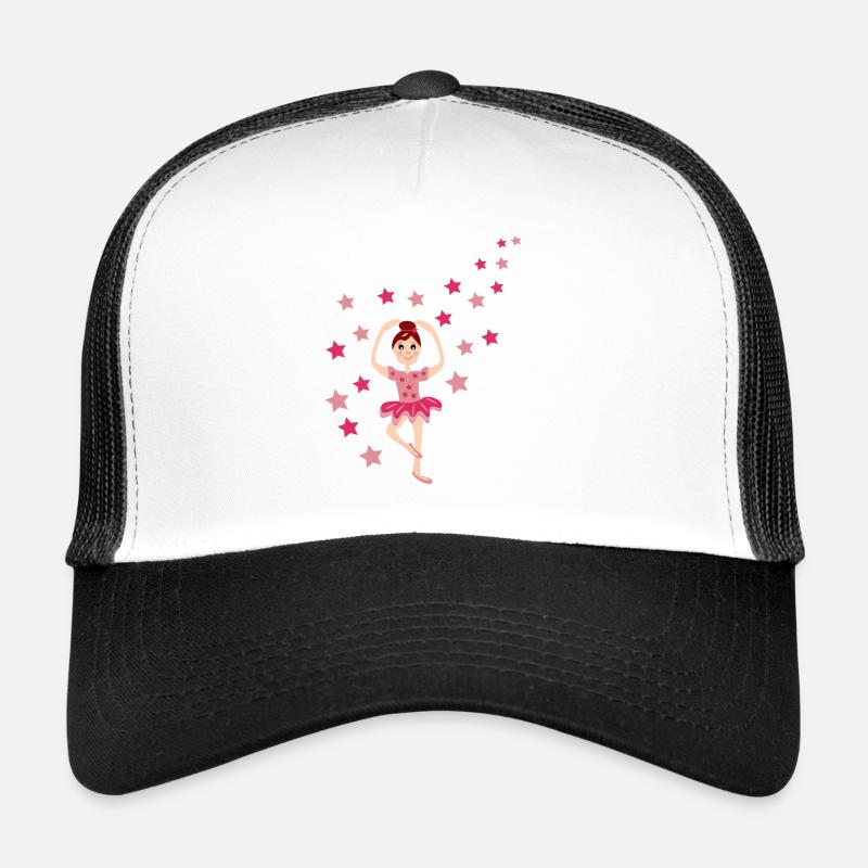 Danseuse classique - Casquette trucker  - blanc/noir