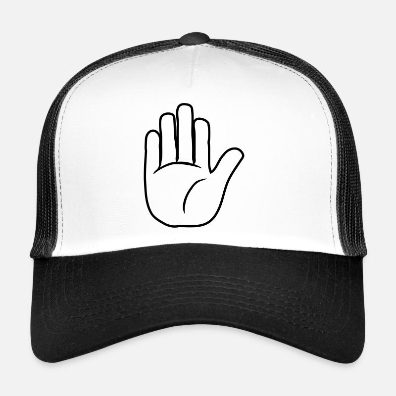 Hand Stop Zeichen Trucker Cap