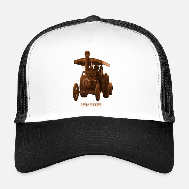 Tractor Tractor Steampunk Steam Engine Retro Trucker Cap