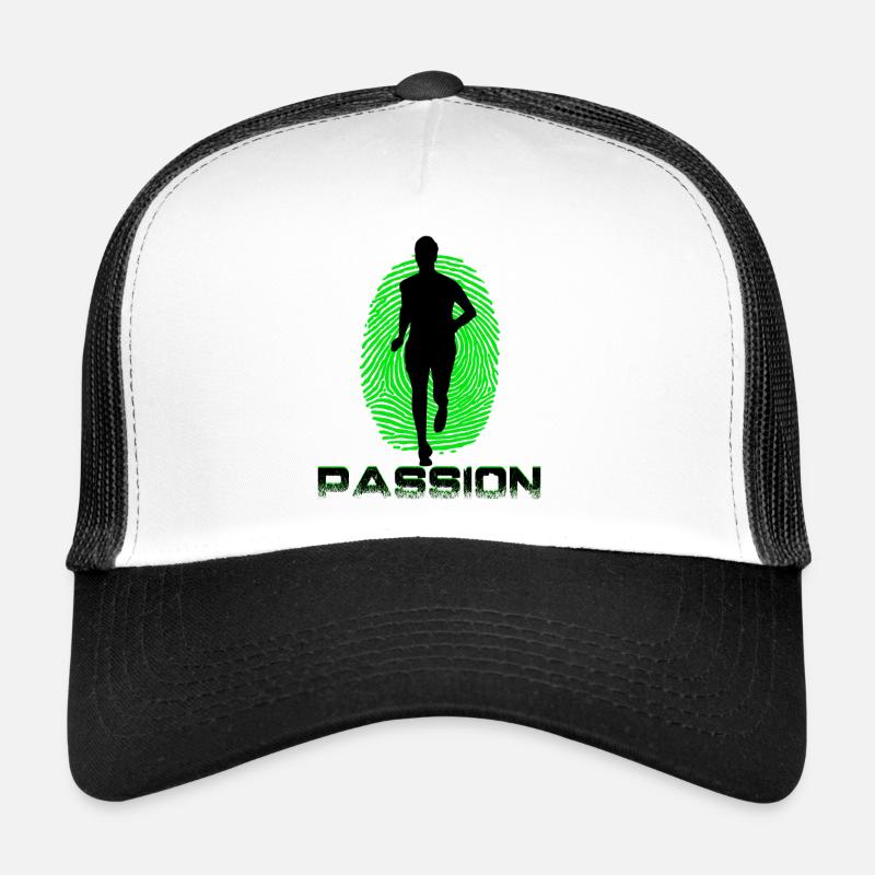 Runner - Trucker Cap - white/black