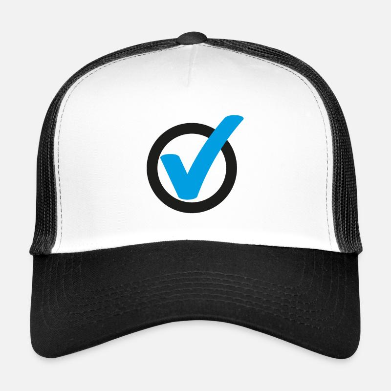 Tick Check mark sign Trucker Cap