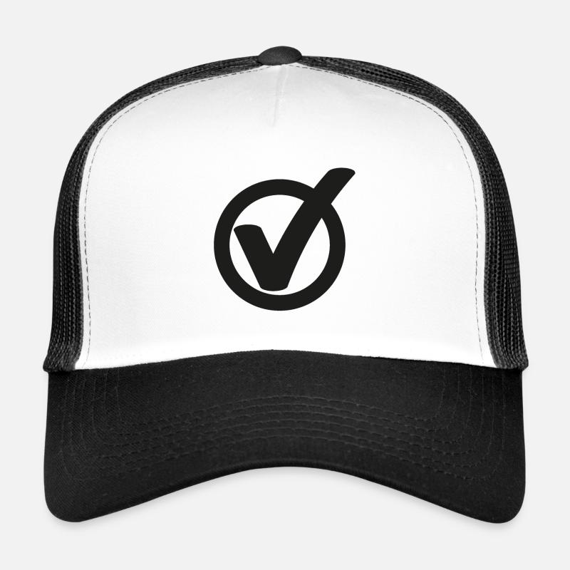 Haken Häkchen Zeichen Trucker Cap