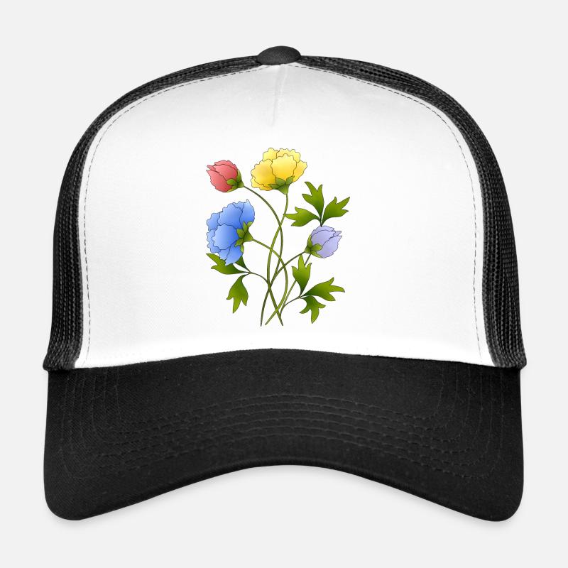 Fleur Casquette trucker 