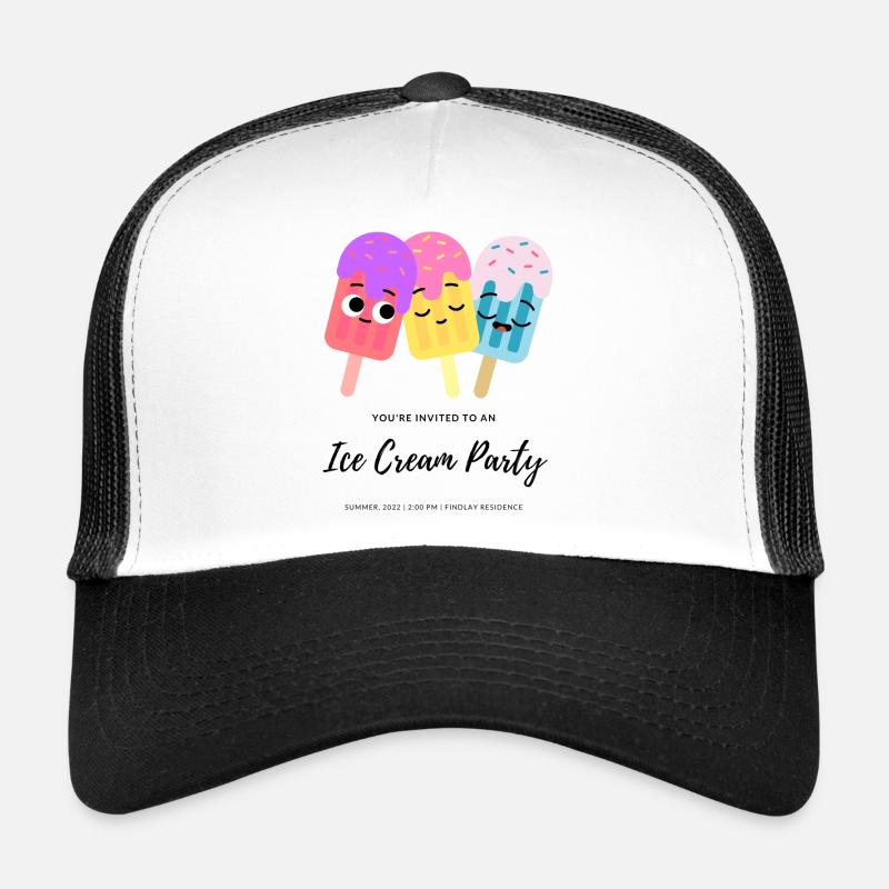 Ice Cream - Trucker Cap - Weiß/Schwarz