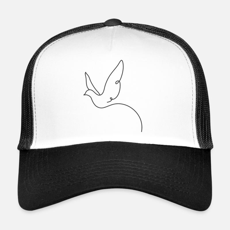 Vogel - Trucker Cap - Weiß/Schwarz