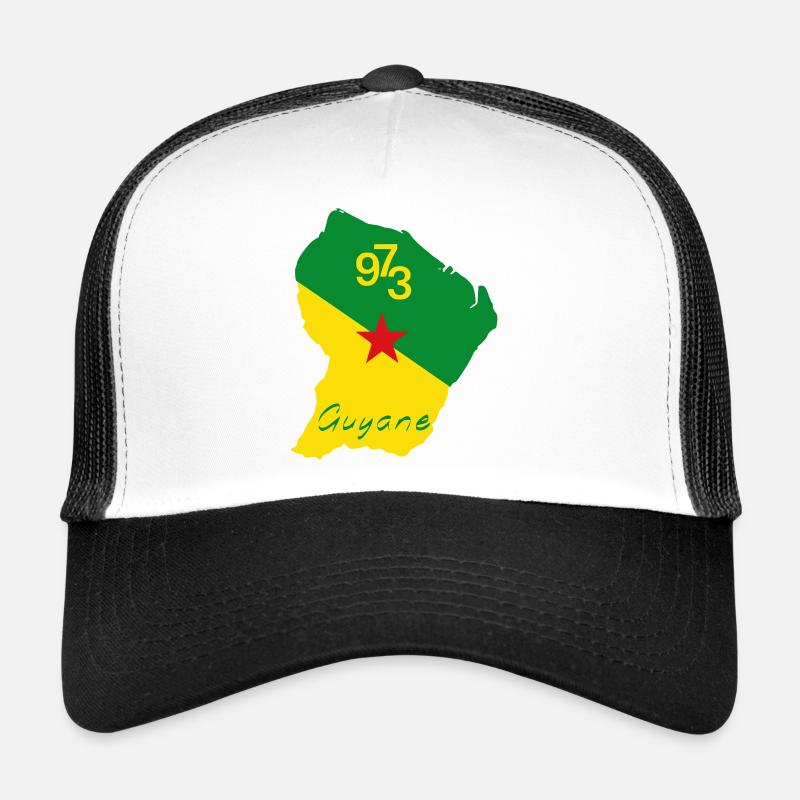 Guyane - Casquette trucker  - blanc/noir