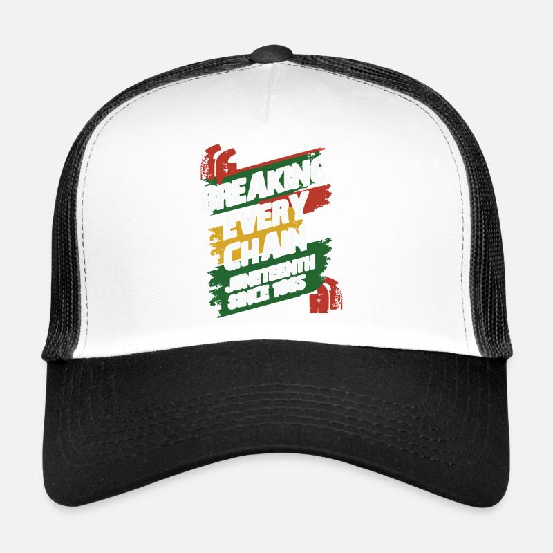 Juneteenth Cadeau de fierté de la Journée de l’histoire des Noirs Casquette trucker 