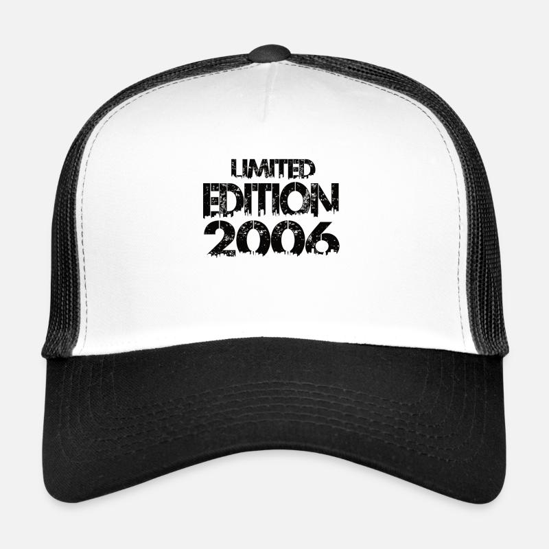 Édition limitée 2006 - Casquette trucker  - blanc/noir