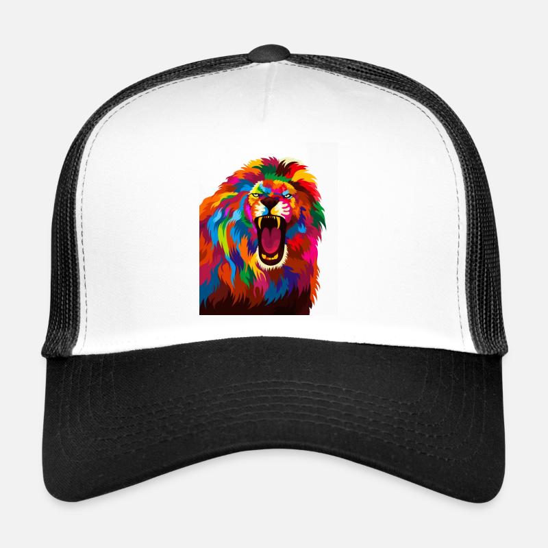 Rainbow Lion Trucker Cap