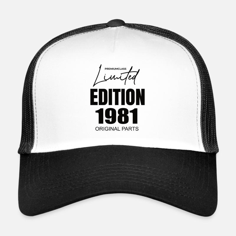Limited Edition 1981 - Trucker Cap - Weiß/Schwarz