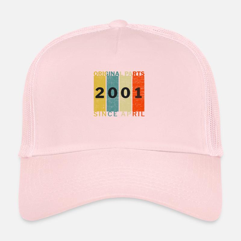 Né en avril 2001 Drôle d’anniversaire Rétro Citation Casquette trucker 