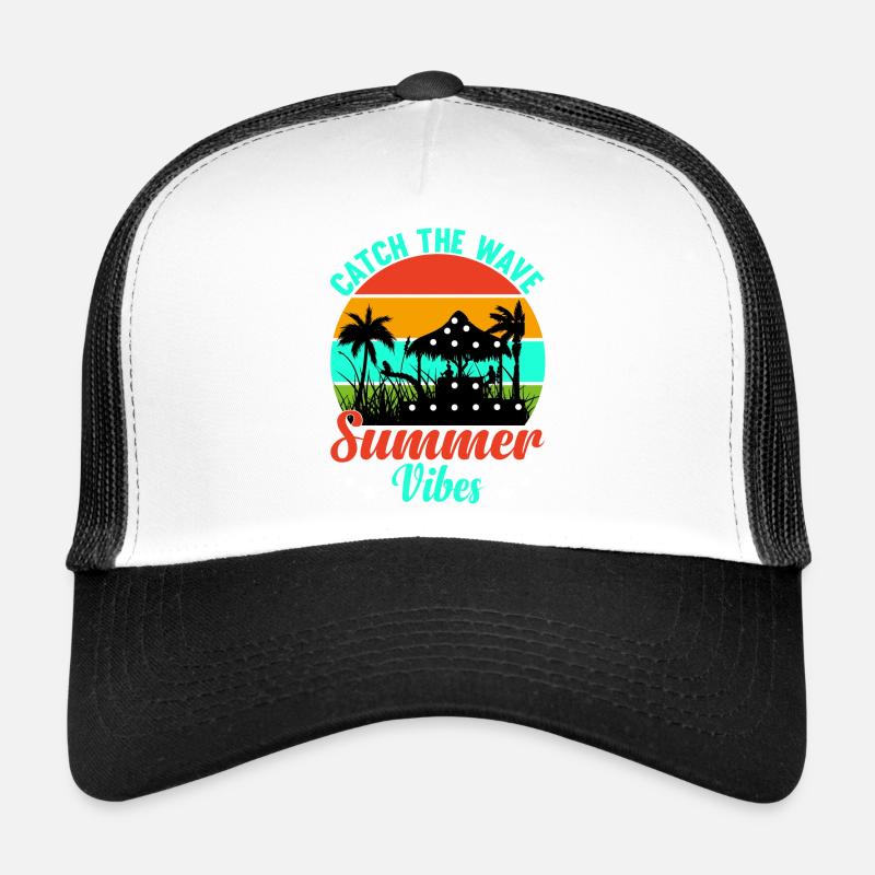 Summer Summer Catch the Wave - Trucker Cap - white/black
