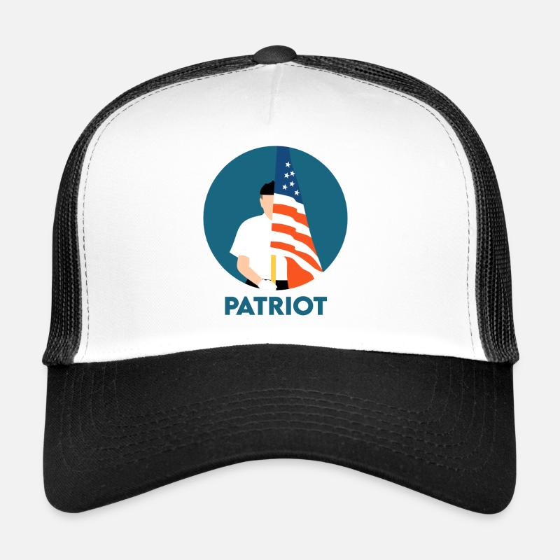 Patriot - Trucker Cap - Weiß/Schwarz