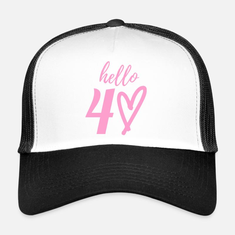 hello 40. 40th birthday Trucker Cap