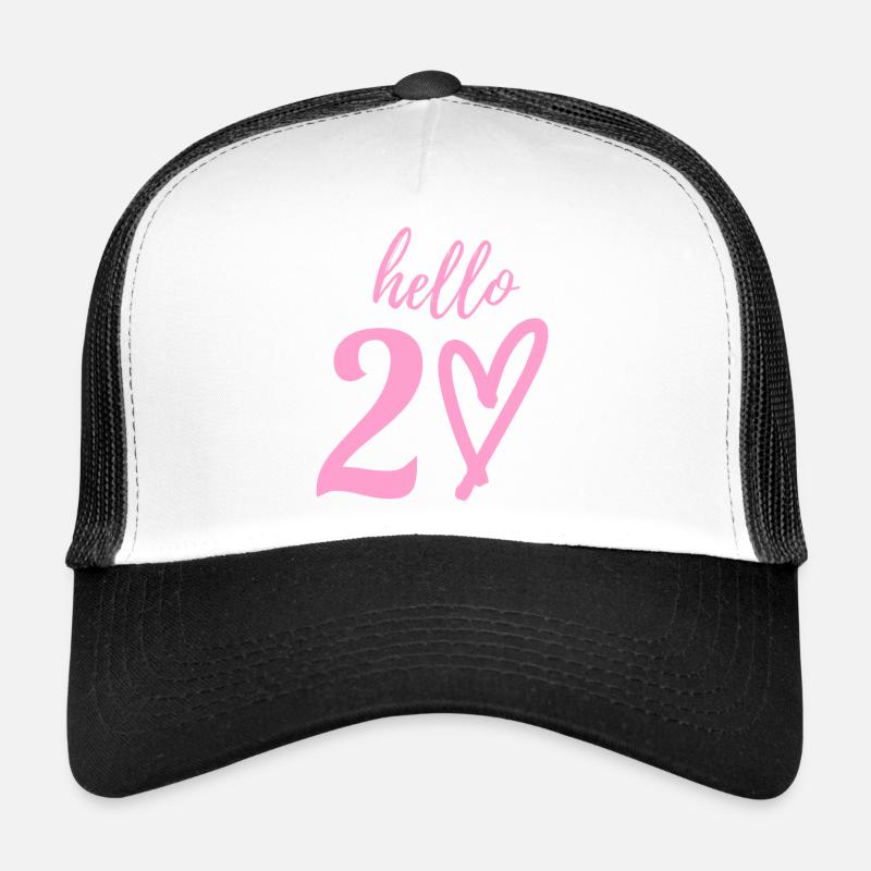 Hallo 20. 20. Geburtstag Trucker Cap