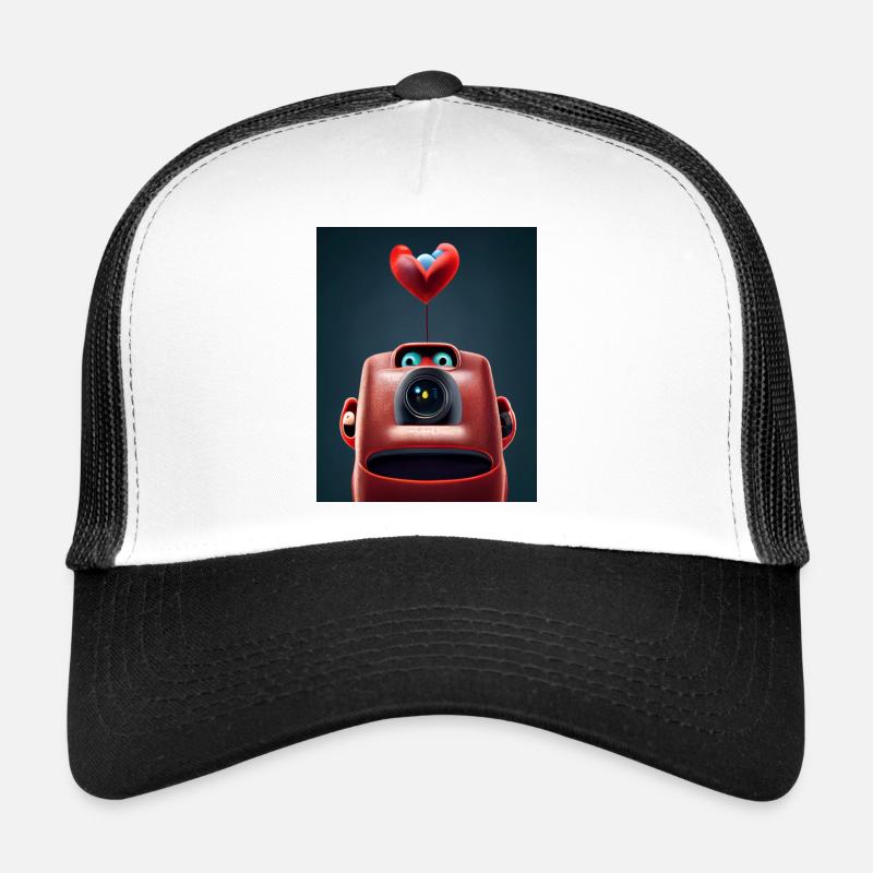 Robot Love - Trucker Cap - white/black