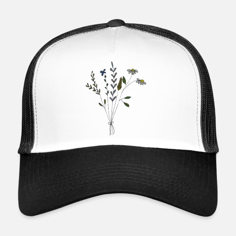 blumenwiese strauss fabric Trucker Cap