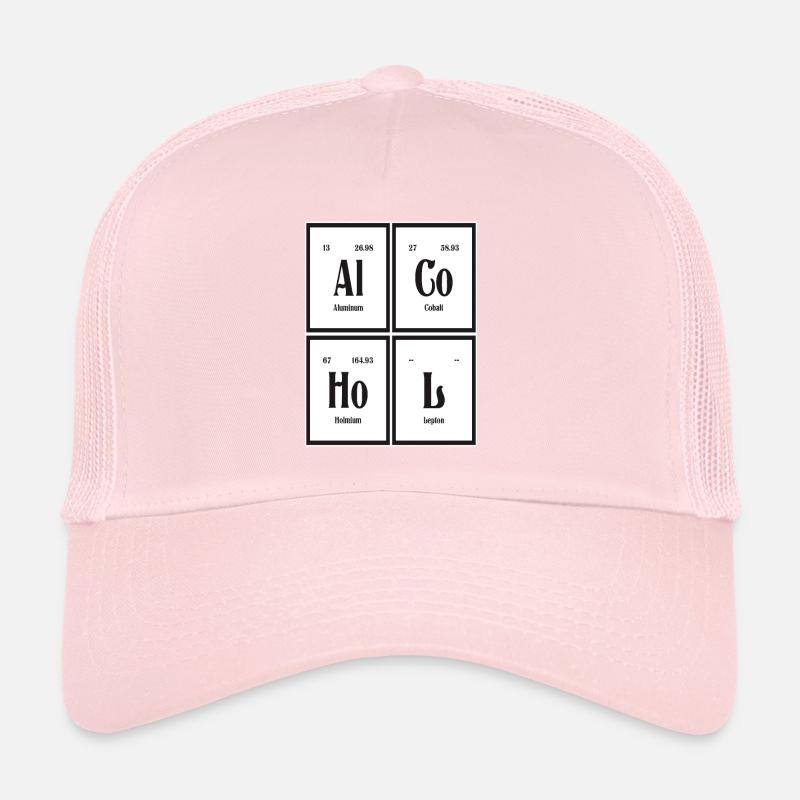 Alcool - Tableau périodique des éléments Casquette trucker 