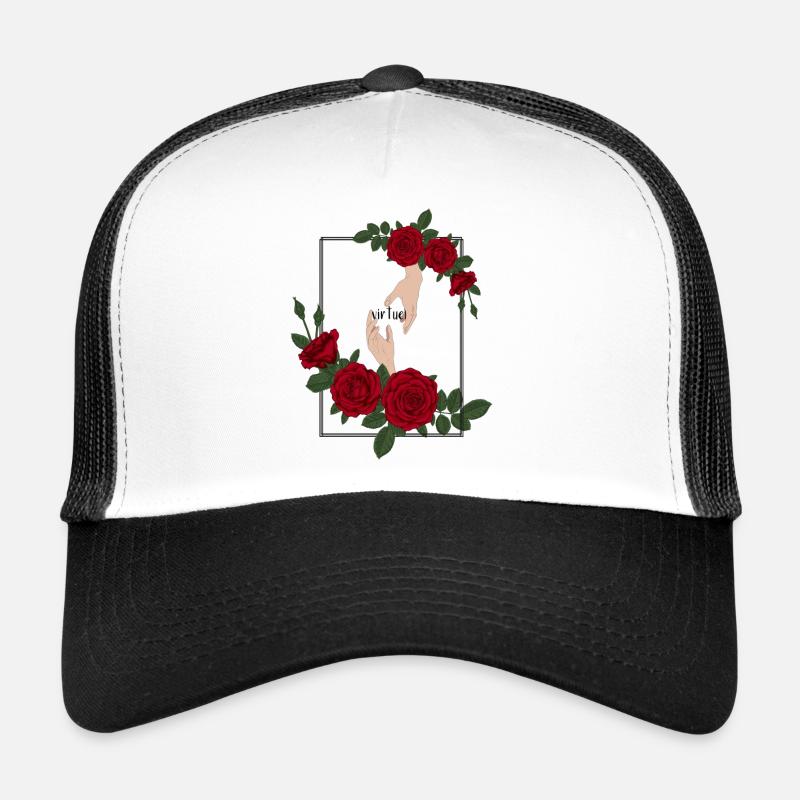 roses virtuelles Casquette trucker 