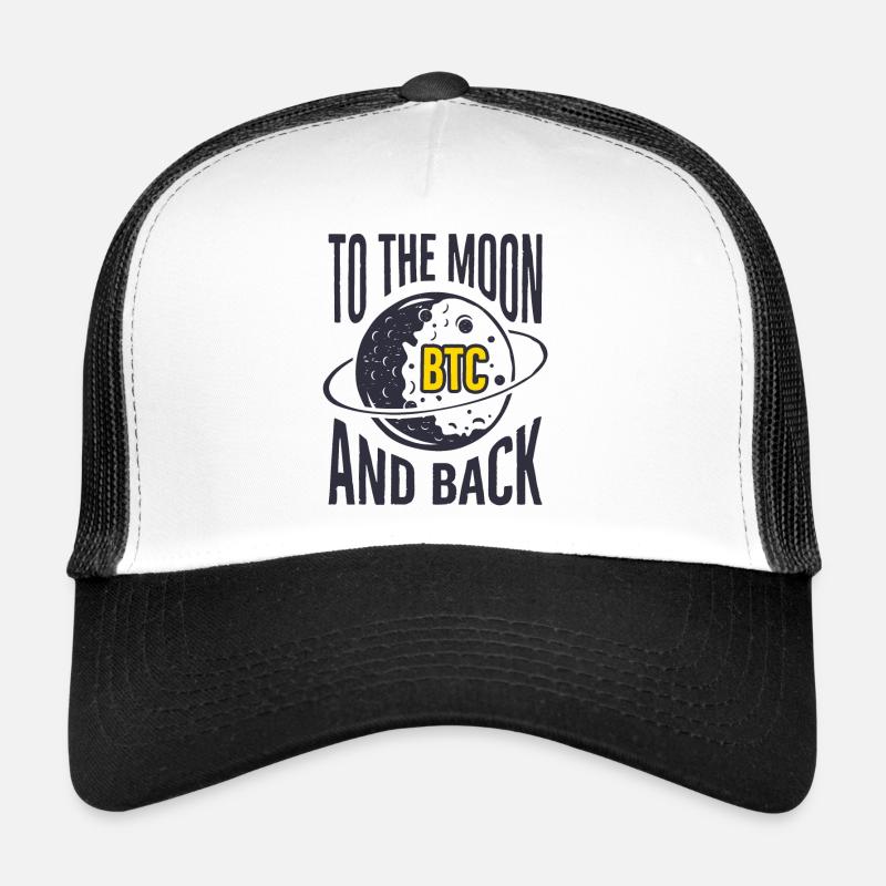 BTC To the moon - Trucker Cap - white/black