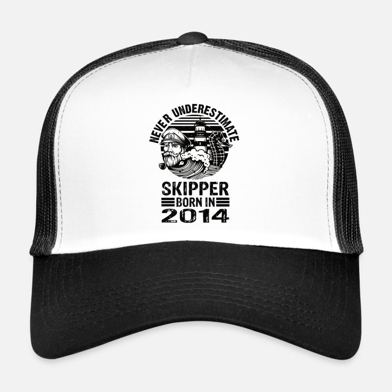 Never Underestimate Skipper born in 2014 Trucker Cap