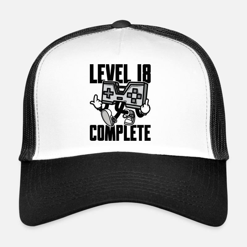 Level 18 Complete Geburtstagsgeschenk 18 Jahre Trucker Cap