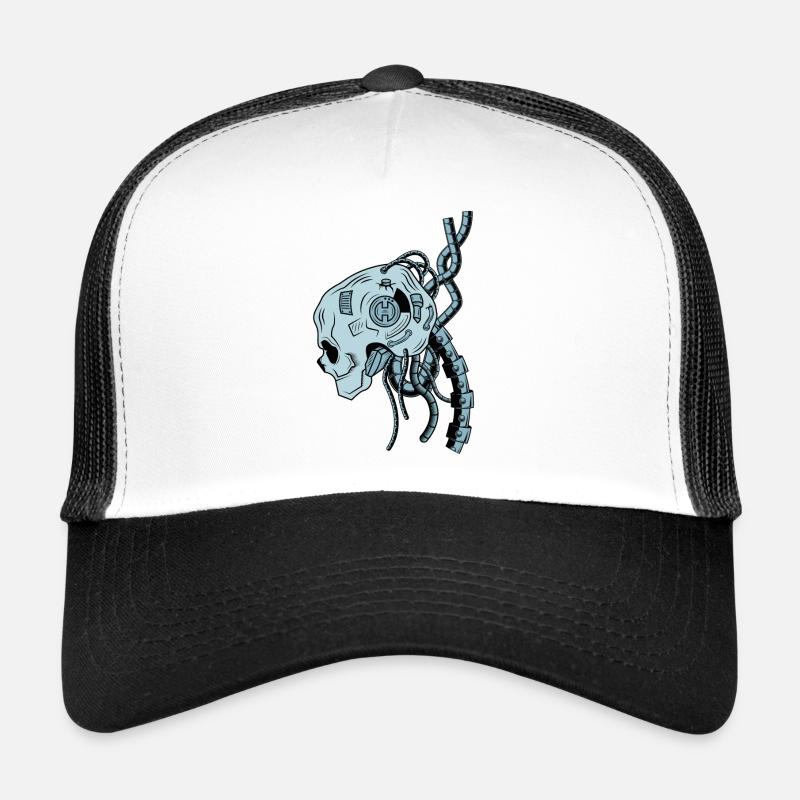 Robot Skull Trucker Cap
