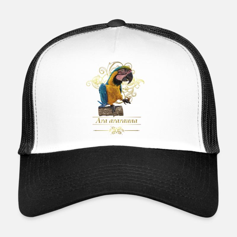 The blue and yellow macaw Trucker Cap