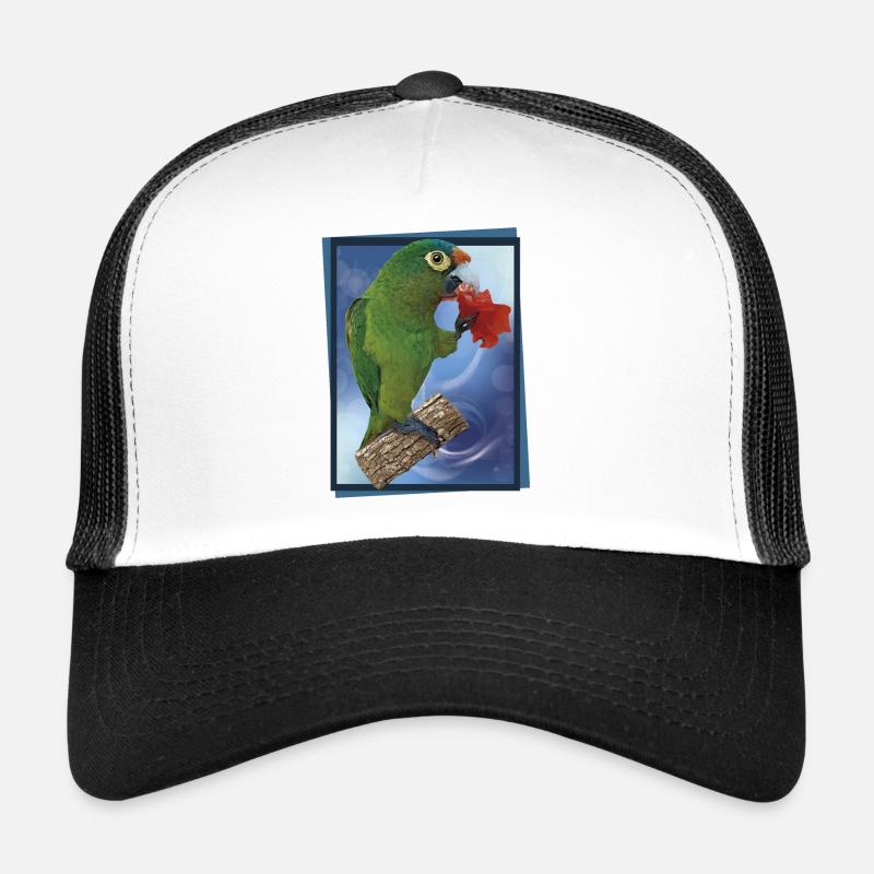 Perruche à front orange Casquette trucker 