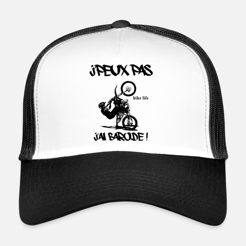 j'peux pas j'ai barode - Casquette trucker  - blanc/noir