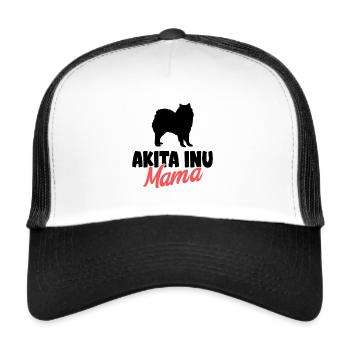 Akita Inu - Trucker Cap - Weiß/Schwarz - Vorne