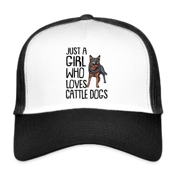 Australian Cattle Dog - Trucker Cap - white/black - Front
