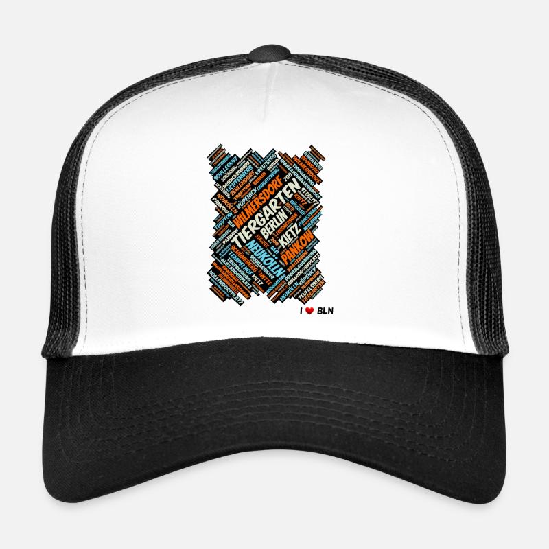 Berlin - Trucker Cap - Weiß/Schwarz