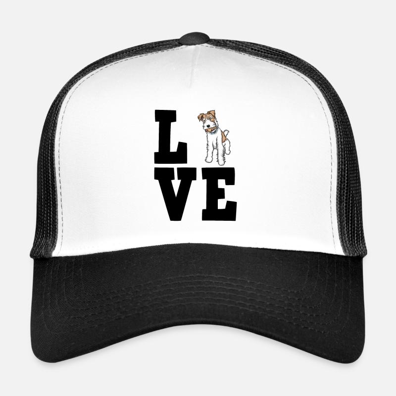 Fox terrier - Trucker Cap - white/black
