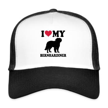Saint Bernard - Trucker Cap - white/black - Front