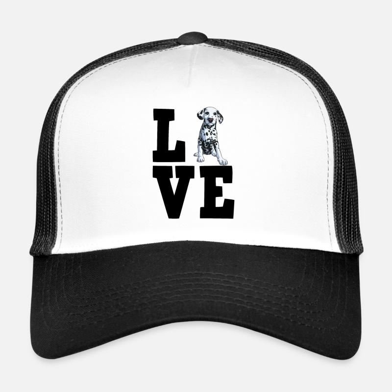 Dalmatiner - Trucker Cap - Weiß/Schwarz