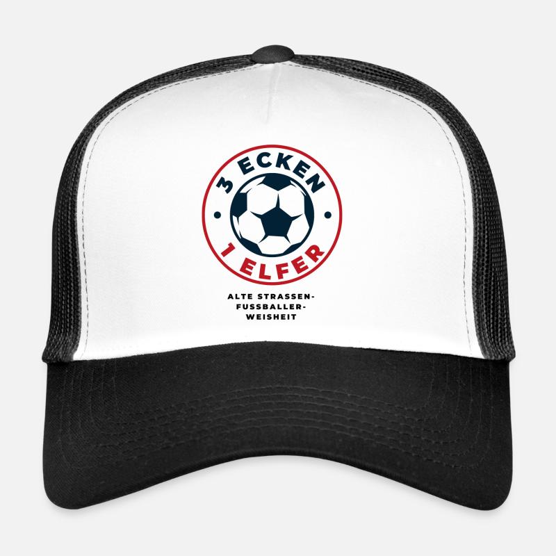 3 ecken 1 elfer schwarz Trucker Cap