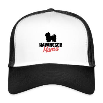 Havaneser - Trucker Cap - Weiß/Schwarz - Vorne