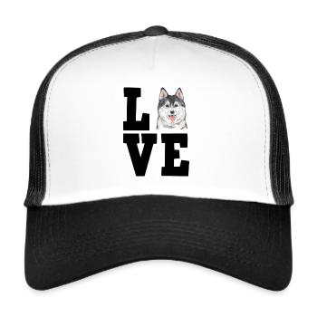 Husky - Trucker Cap - Weiß/Schwarz - Vorne