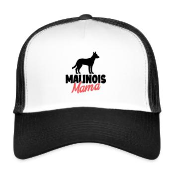 Malinois - Trucker Cap - Weiß/Schwarz - Vorne