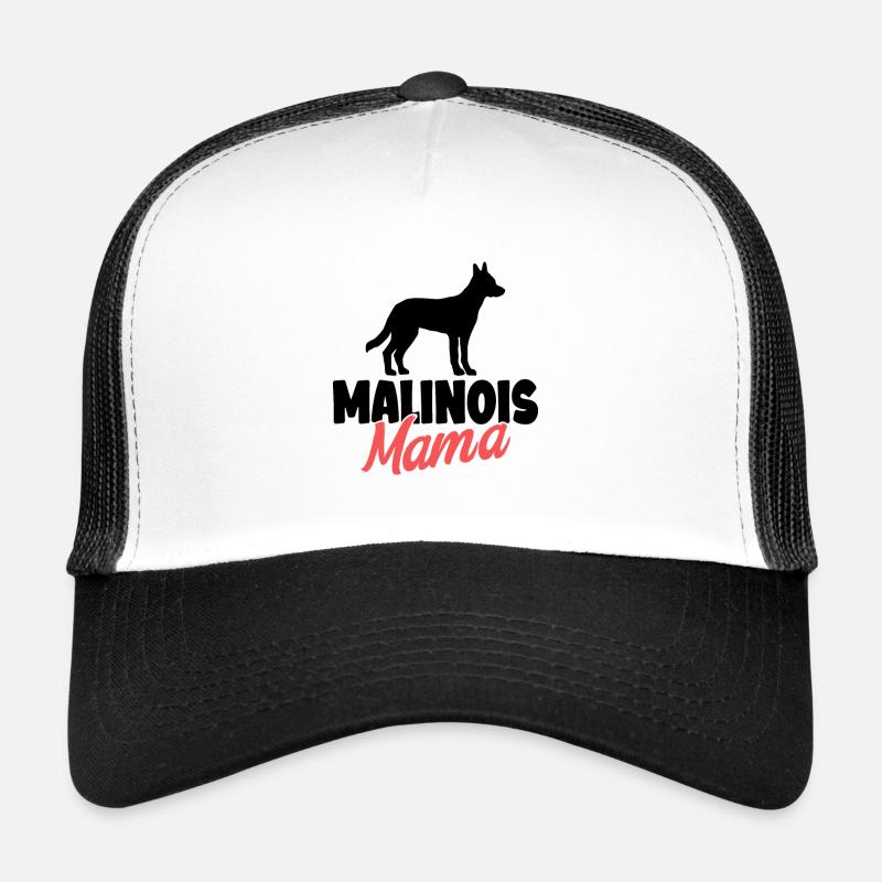 Malinois - Casquette trucker - blanc/noir