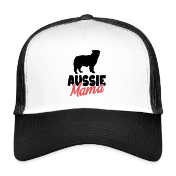 Australian Shepherd - Trucker Cap - white/black - Front