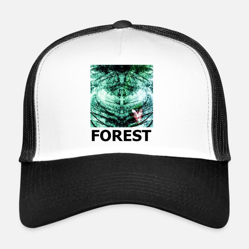 Forest Kaleidoscope FOREST - Trucker Cap - white/black