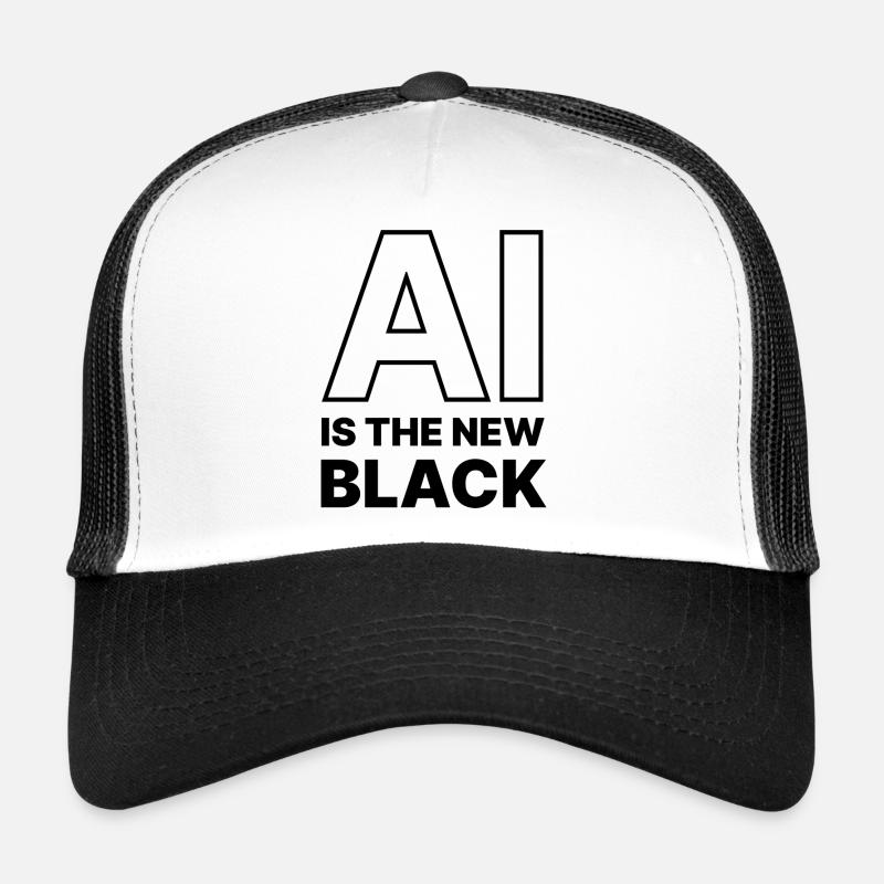 KÜNSTLICHE INTELLIGENZ - Trucker Cap - Weiß/Schwarz
