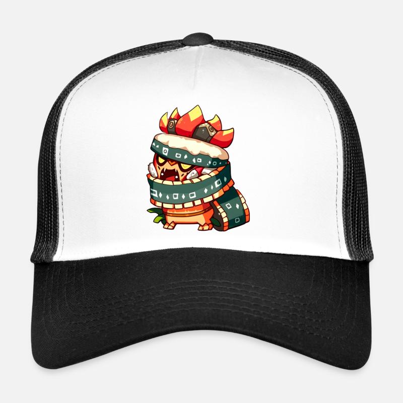 Comic Figur - Trucker Cap - Weiß/Schwarz